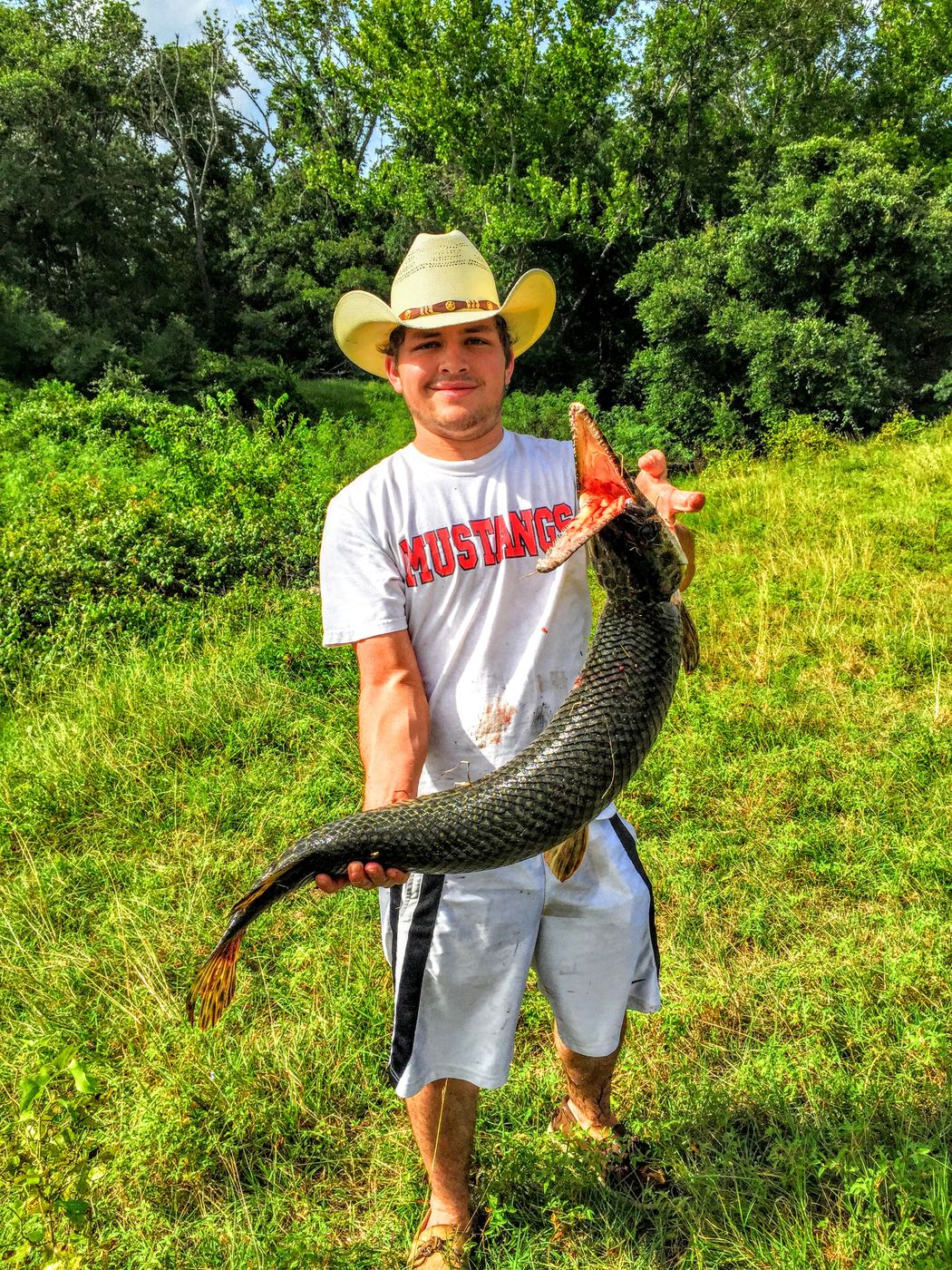 A gar from the creek
